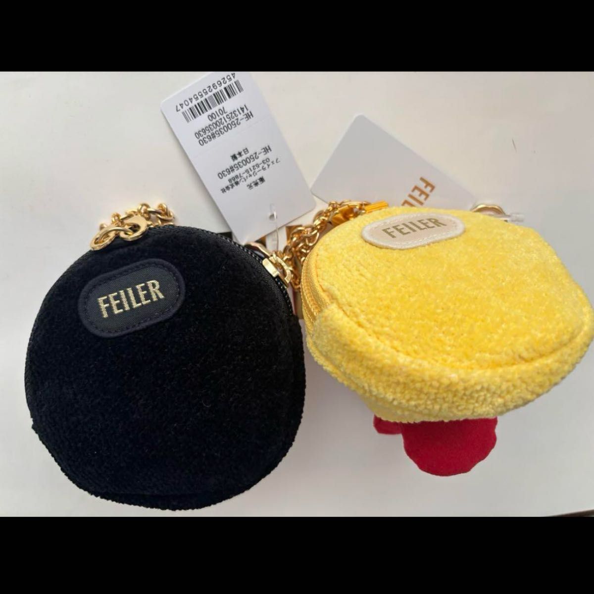 フェイラー FEILER てんとう虫 チャームポーチ 銀座本店限定 10周年