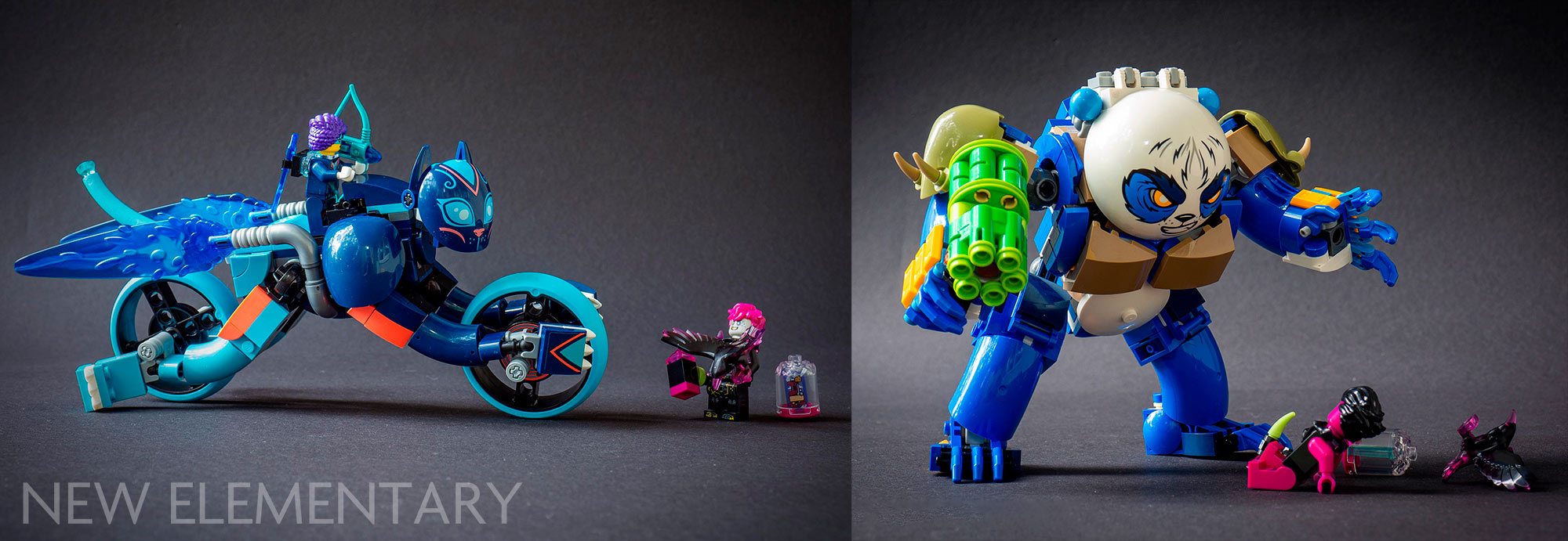 Review + MOC: 71480 Logan the Mighty Panda & 71479 Zoey's Cat