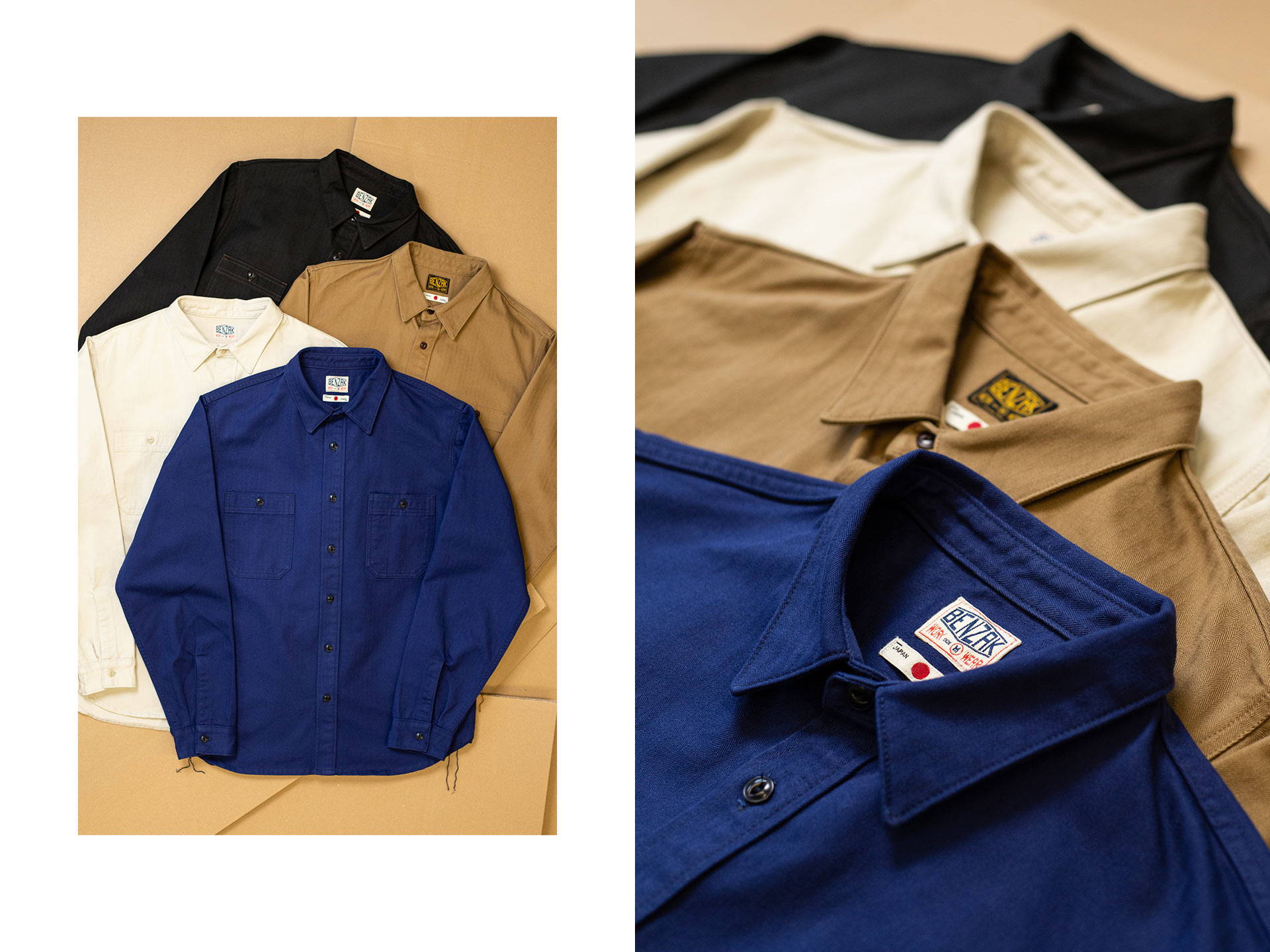 WORKER BLUE HERRINGBONE – Benzak Denim Developers