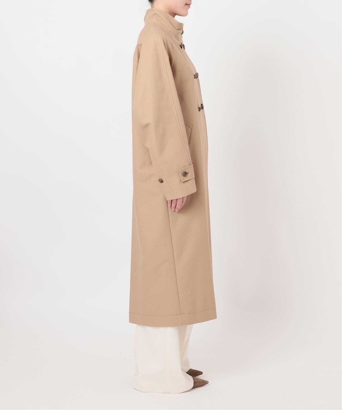 コットンダブルクロスハイネックロングコート（その他ブルゾン