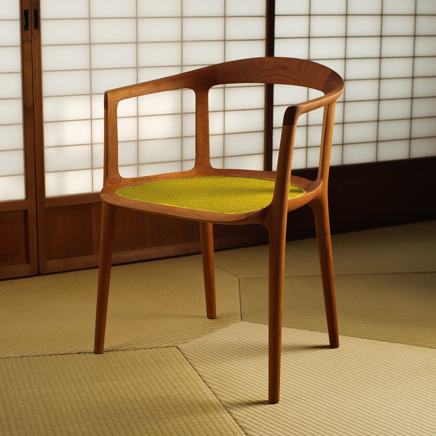 宮崎椅子製作所｜pepe arm（革張り）｜村澤一晃｜アームチェア